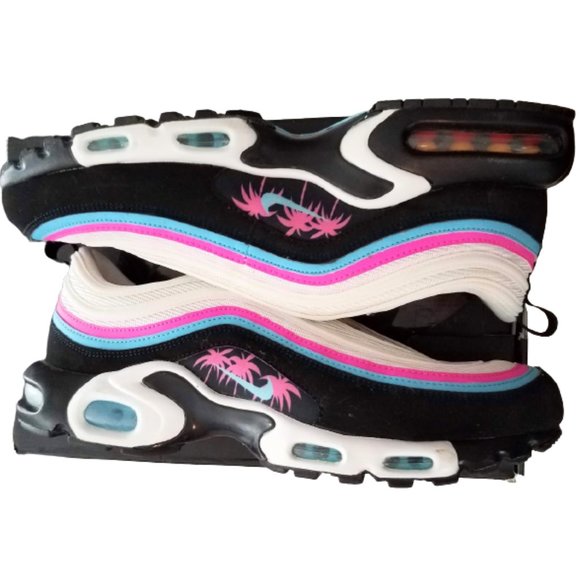 NIKE Air Max Plus 97 Miami Vice Sneakers In Original Box - Men's Size 13 - Picture 7 of 10